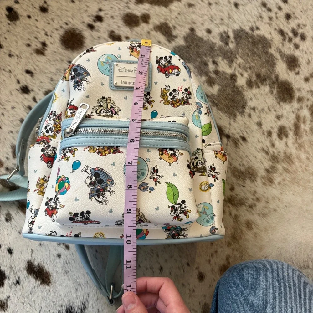 Disney Parks Loungefly Mickey & Minnie's Runaway Railway‎ Mini Backpack